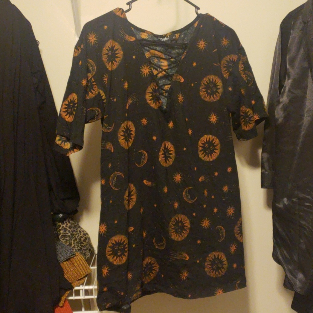 Motel Rocks Sun & Moon Tee Dress